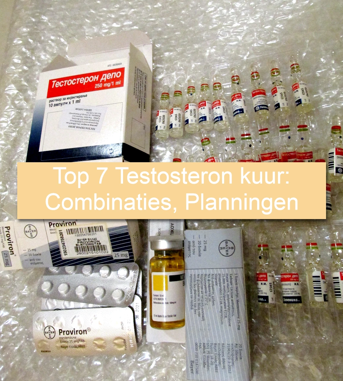 Top 7 Testosteron kuur Combinaties, Planningen