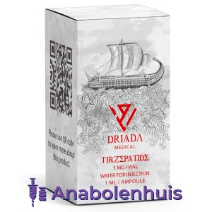 Tirzepatide 5mg verpakking - Driada Medical peptide voor gewichtsverlies