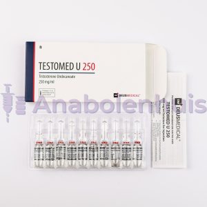 TESTOMED U 250 van Deus Medical, 250 mg testosteron undecanoaat per ml, langwerkende injecteerbare testosteron voor spiermassa en krachttoename