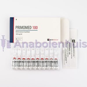 PRIMOMED 100 van Deus Medical, 100 mg methenolone enanthaat per ml, injecteerbare anabole steroïde voor spieropbouw en verbetering van de lichaamssamenstelling