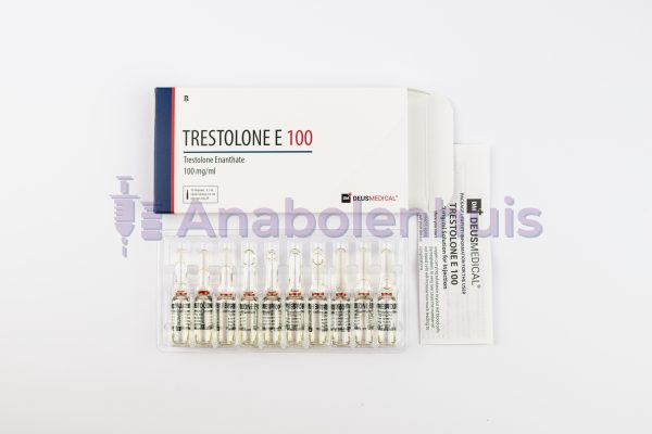 TRESTOLONE E 100 van Deus Medical, 100 mg trestolone enanthaat per ml, injecteerbare anabole steroïde voor geavanceerde spierontwikkeling en prestatieverbetering