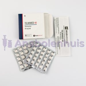 TELMIMED 40 (Telmisartan) Deus Medical – 40mg tabletten, bloeddrukverlagend middel, helpt bij het behandelen van hypertensie en het beschermen van de cardiovasculaire gezondheid