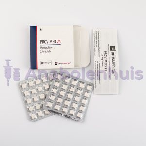 PROVIMED 25 (Mesterolone) Deus Medical – 25mg tabletten, anabole steroïde, gebruikt voor de behandeling van androgeen tekort en om spiermassa te verbeteren