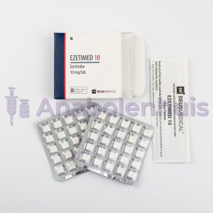 EZETIMED 10mg/tablet (Ezetimibe) Deus Medical - Cholesterol verlagend medicijn, vermindert de opname van cholesterol in de darmen