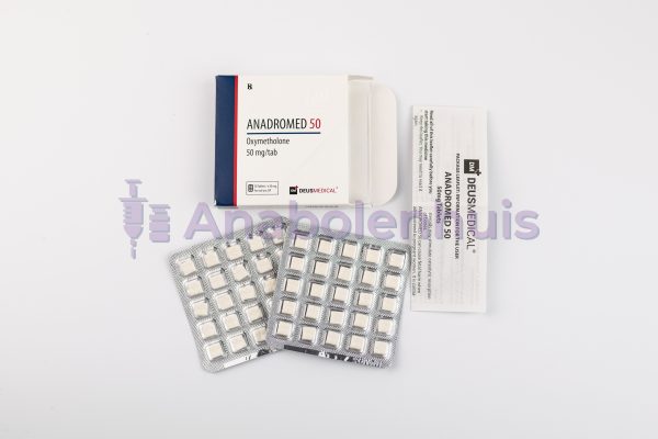 ANADROMED 50mg (Oxymetholon) Deus Medical - Krachtige anabole steroïde voor spieropbouw en krachttoename