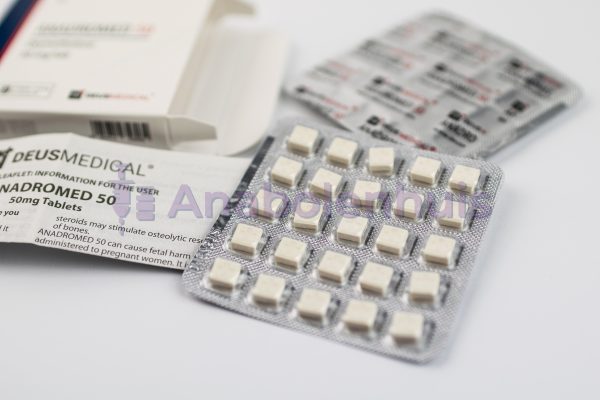 ANADROMED 50mg (Oxymetholon) Deus Medical - Krachtige anabole steroïde voor spieropbouw en krachttoename