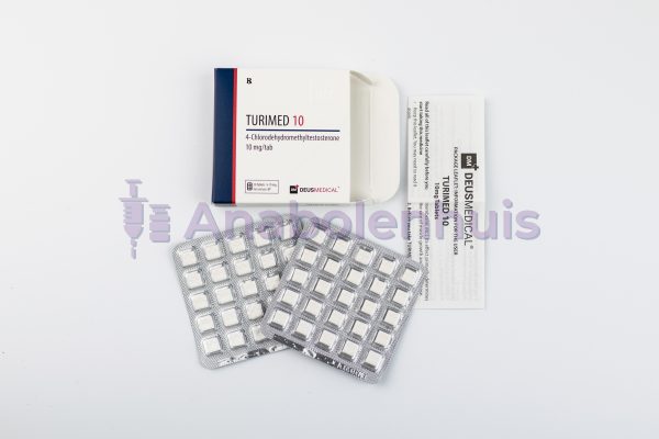 TURIMED 10mg (Turinabol) Deus Medical - Orale anabole steroïde voor droge spiermassa en krachtverbetering