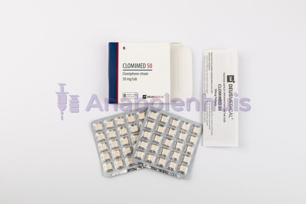 CLOMIMED 50mg (Clomifeencitraat) Deus Medical - Selectieve oestrogeenreceptormodulator (SERM) voor vruchtbaarheid en PCT (Post Cycle Therapy)